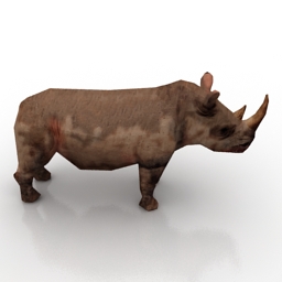 Rhinoceros 3d Model Gsm 3ds For 3d Visualization