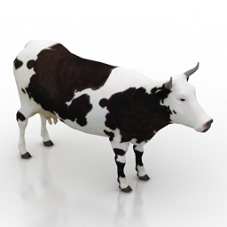 Cow N050213 3d Model Gsm 3ds For Interior 3d Visualization