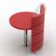 3D "Red office table" - Interior Collection
