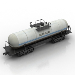 3D Train tank preview