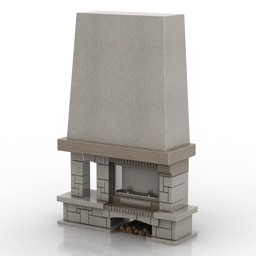 fireplace 3D Model Preview #b973df99