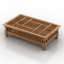 3D "Coffee table wood" - Interior Collection