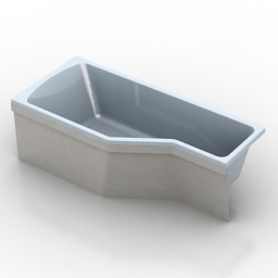 bath ravak behappy 3D Model Preview #51619f84