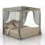 3D "Angelo Cappellini Straus Bed bedside table seat" - Interior Collection