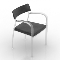 armchair bernhardt studio 1453c 3D Model Preview #6d88d43a
