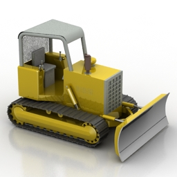 bulldozer 3D Model Preview #12e6e498