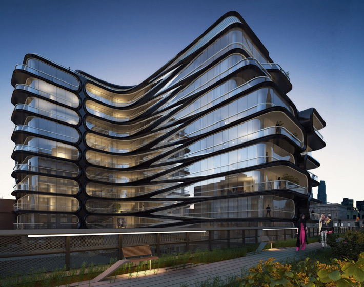 520 W 28th Street in Chelsea by Zaha Hadid, New York, USA