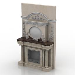 fireplace 3D Model Preview #de22bf1b