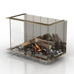 fireplace faber tripple m 3D Model Preview #b13f0a74