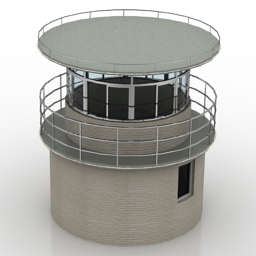 tower polices post street tower 3D Model Preview #622c29e0