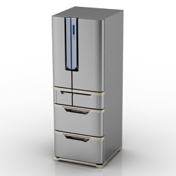 refrigerator toshiba 3D Model Preview #f7628033