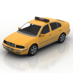 car skoda-octavia-police 3D Model Preview #8325f415