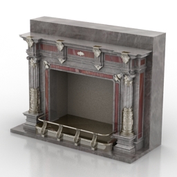 fireplace romas 3D Model Preview #eec85a2e