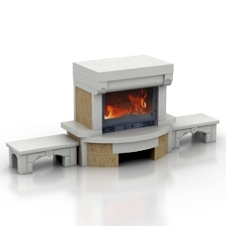 fireplace presto 3D Model Preview #24eef2c3