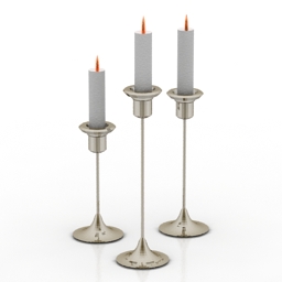candlesticks 3D Model Preview #16e9531a