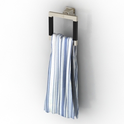 holder towel devon&devon time black 3D Model Preview #fa661e75