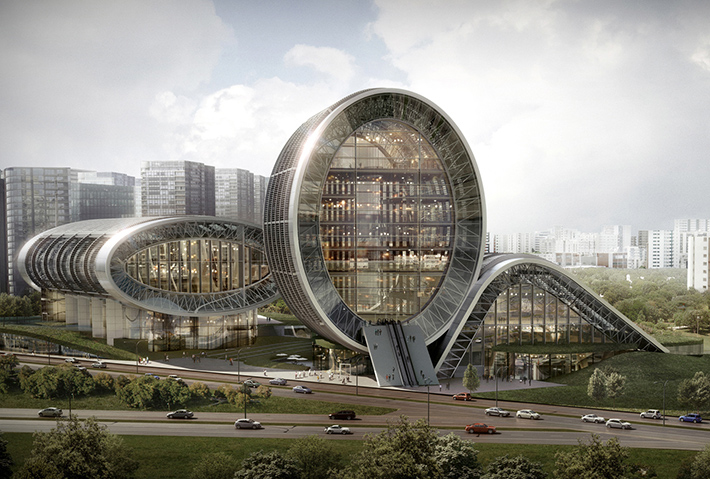 Luminous Moon-Gate cultural center, Taichung, Taiwan
