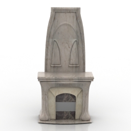 fireplace modern 3D Model Preview #8469e693