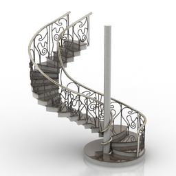 Stair Modern N271213 3d Model Gsm 3ds For Interior 3d