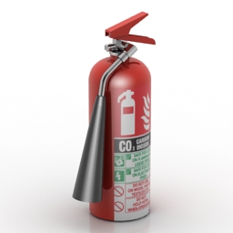 3D Fire extinguisher preview