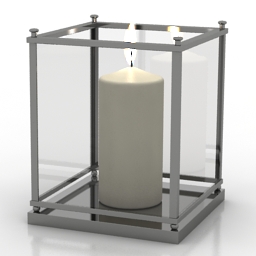 candle eichholtz hurricane jennifer medium lamp 3D Model Preview #ad4aebb0