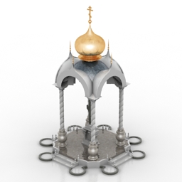 arbor religious building 3D Model Preview #1c5785c9