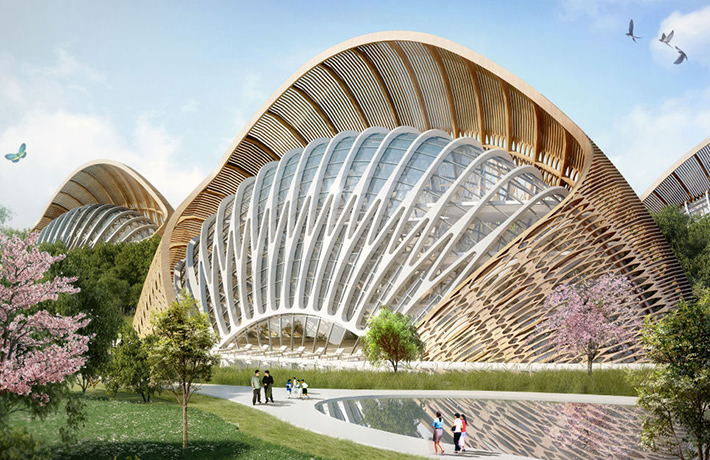 'Flavors Orchard' eco district by by Vincent Callebaut, Kunming, China