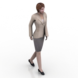 woman walking 2 3D Model Preview #7baea8cc