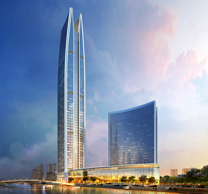 Wenling Sheraton tower, Zhejiang, China