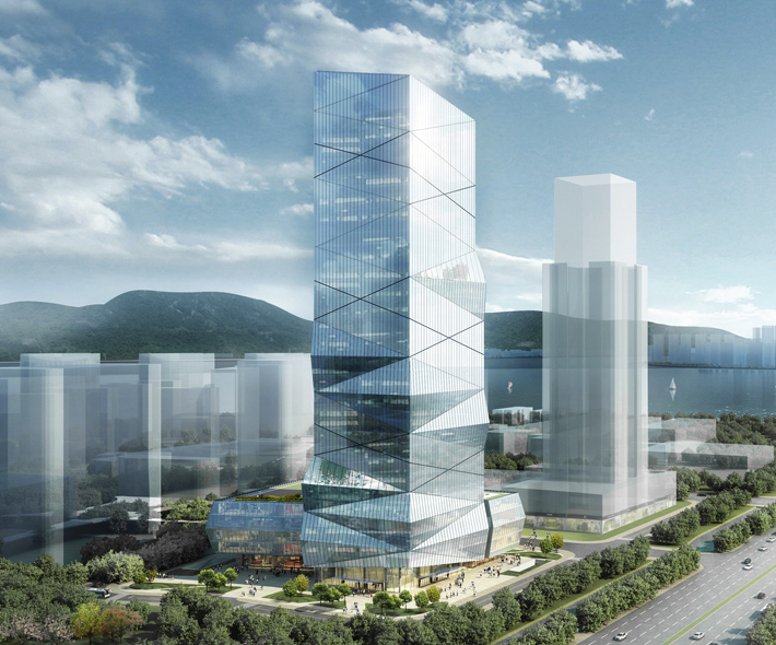 160-meter Wenzhou Tower, Wenzhou, China