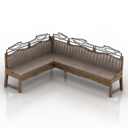 sofa bench oxta 3D Model Preview #5b47d9b5