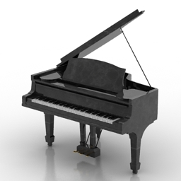 piano 3D Model Preview #443e5f5b