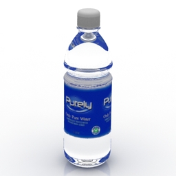 bottle water 2 3D Model Preview #d966cd8a