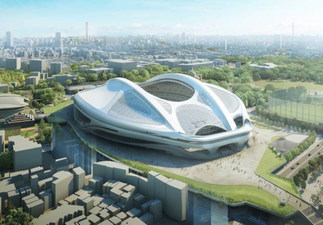 Last design for Tokyo Olympic Stadium by Zaha Hadid