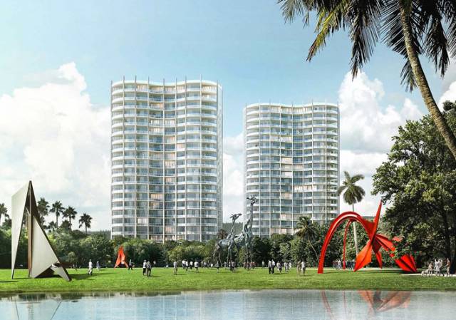 Park Grove towers by OMA, Miami, USA