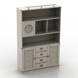 bookcase 4 3D Model Preview #1985a594