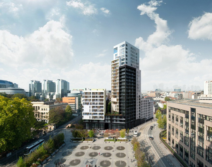 Belview mixed-use complex, Brussels, Belgium