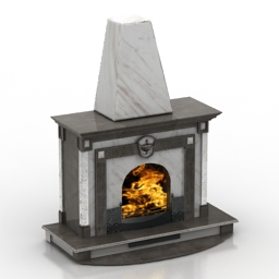 fireplace 3D Model Preview #d69178e3