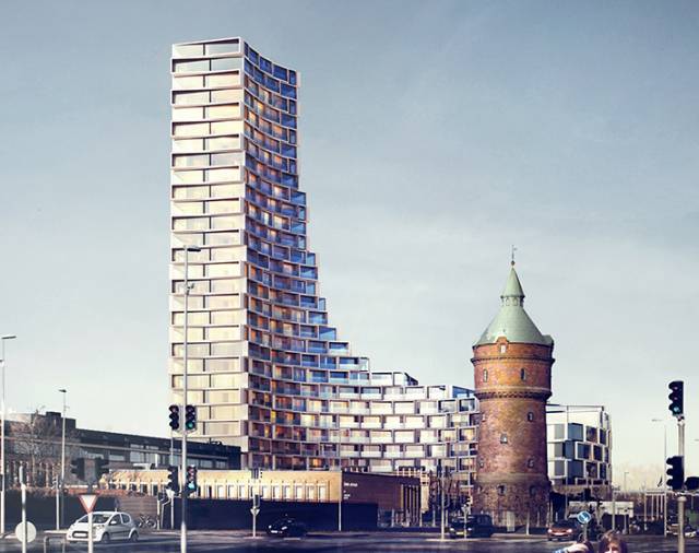 La Tour residential tower by 3XN studio, Aarhus, Denmark