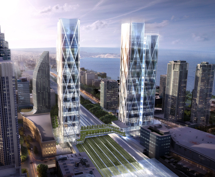 Toronto transit-hub development, Toronto, Canada