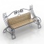 3D "Park garden bench" - Interior Collection