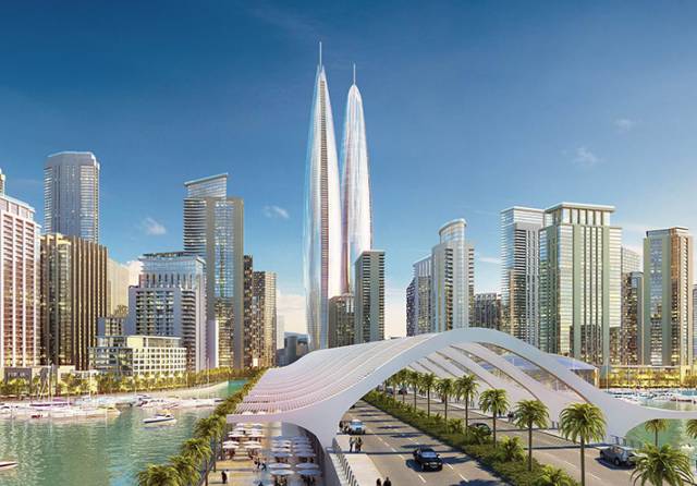 World's tallest twin towers, Dubai, United Arab Emirates
