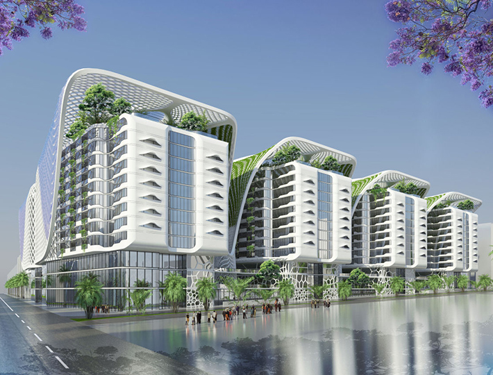 The Gate Residence by Vincent Callebaut, Cairo, Egypt