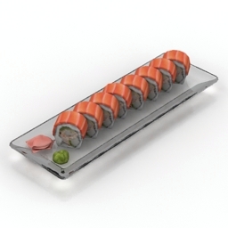 3D Sushi preview