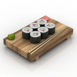 3D Sushi preview