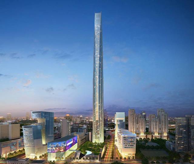 615m super tower by G Land, Bangkok, Thailand