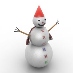 snowman 3D Model Preview #0952b742