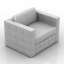 3D "Sofa  and armchair white" - Interior Collection