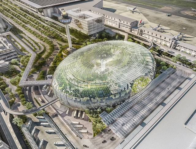 Air Hub by Safdie Architects, Singapore Changi Airport