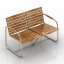 3D "Wooden armchair sofa table" - Interior Collection